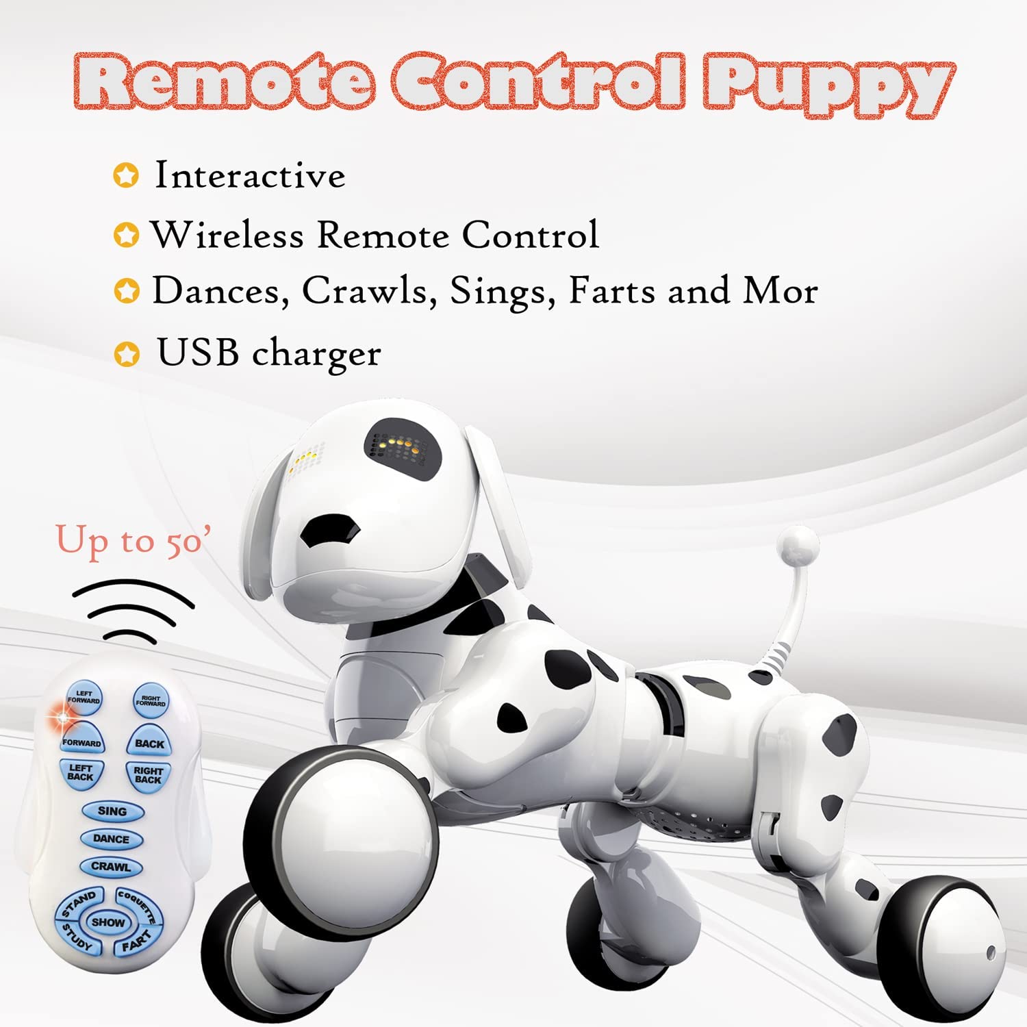 amdohai Interactive Puppy - Smart Pet, Electronic Robot Dog Toys
